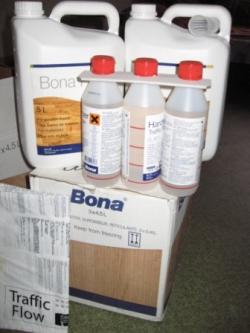 Профессиональный паркетный лак и клей Bona  Профессиональный паркетный лак и клей Bona