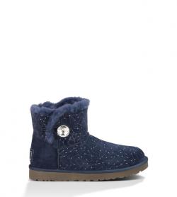 Женские угги Mini Bling Constellation тёмно-синие Женские угги Mini Bling Constellation тёмно-синие